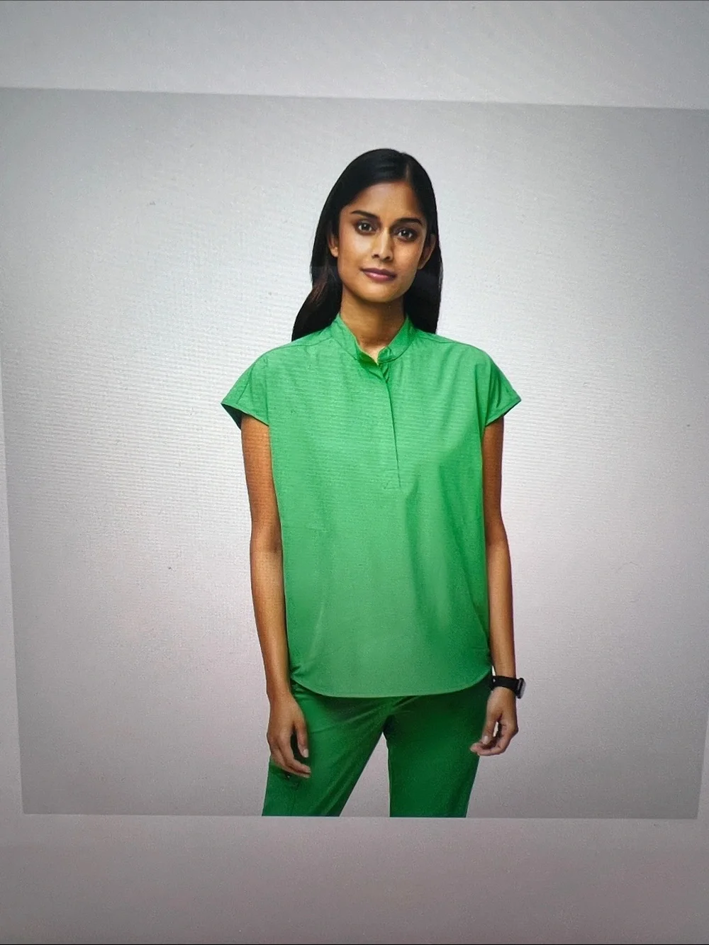 FIGS 2 Piece Set in Safety Green - Picture 1 of 3